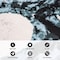 World Rug Gallery Contemporary Abstract Circles Non Shedding Soft Area Rug 2' x 7' Blue Rug 389BLUE2x7 - alternate 9